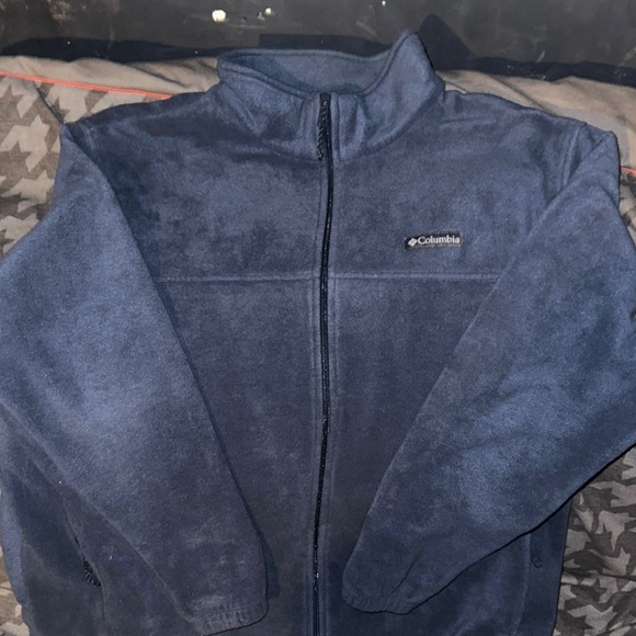 Columbia Men's navy blue fleece Jacket 2x - Picture 1 of 4
